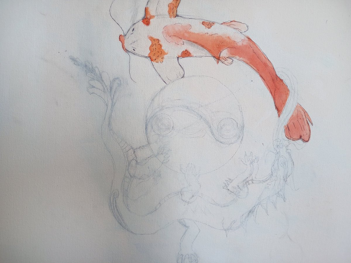 kkenixru's tweet image. Ah yes, painting, the one thing I'm moderatly good at!! This is a new piece I'm working on, stuck on what to make the dragon colored as

#painting #traditionalarts #watercolor #artㅤㅤㅤㅤ #WIPㅤㅤㅤ
