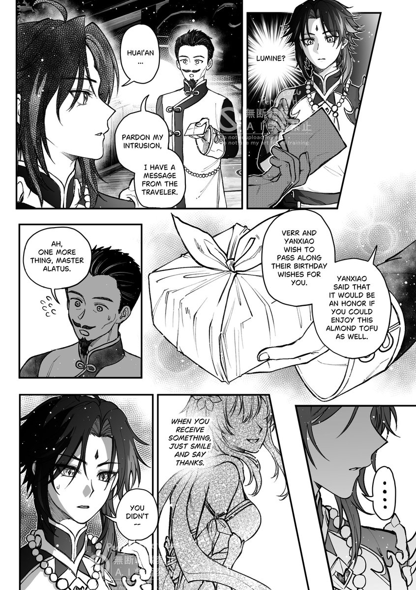 Pengu1nHero's tweet photo. Star In a Sea of Flowers pt.1 

Xiao Birthday 2026 comic

□■□■□■□■□■□■□■□■□■□
Please DO NOT reupload anywhere. I have my own platforms, please wait for my uploads there. Use of my works for AI training is strictly prohibited.

#xiaolumi #xiao https://t.co/WiQF6n0arL