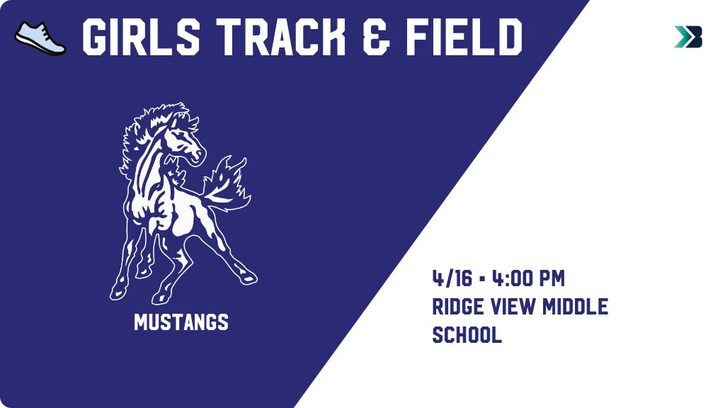 Girls Track &amp; Field (Junior High) Meet Day! - Check out the event preview for the Newell-Fonda Mustangs. It starts at 4:00 PM and is at Ridge View Middle School. gobound.com/ia/ighsau/girl…