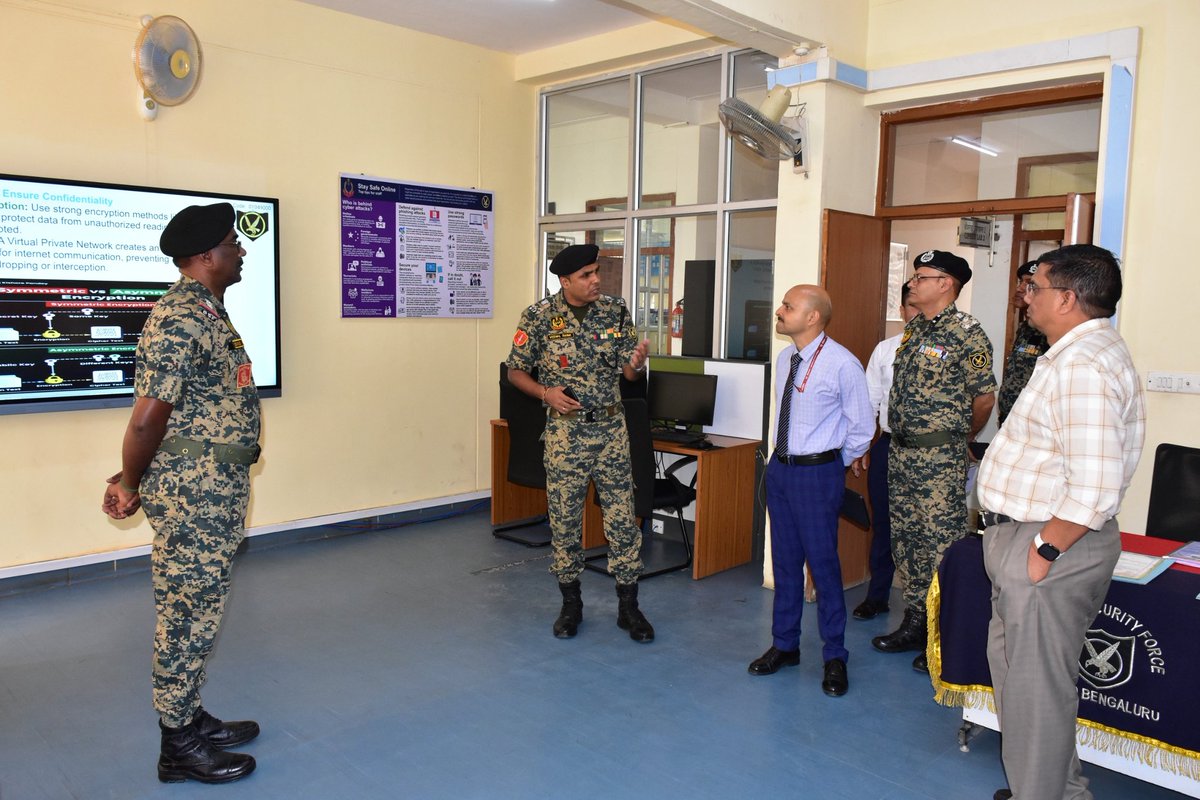 BSF_CEDCO's tweet image. Shri Anish Prasad, IPS, IG Comn &amp;amp; IT Dte FHQ #BSF visited this Institute. Shri Dinesh Kumar Yadav, IPS, IG #CEDCO accompanied him during the visit. His distinguished presence and thoughtful interaction with Officers, staff &amp;amp; trainees provided valuable insights and encouragement.