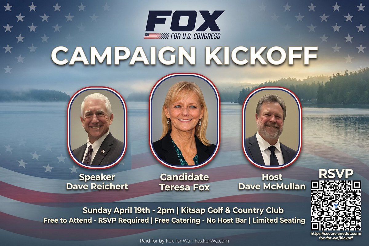 TERESA FOX FOR US HOUSE OF REPRESENTATIVES (R) WA6 tweet media