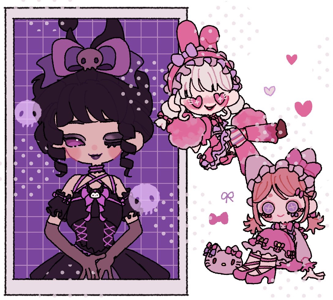 mono___0101's tweet photo. サンリオコラボの女の子達👧💗

#第五人格イラスト #第五人格 https://t.co/A882T5ekBi