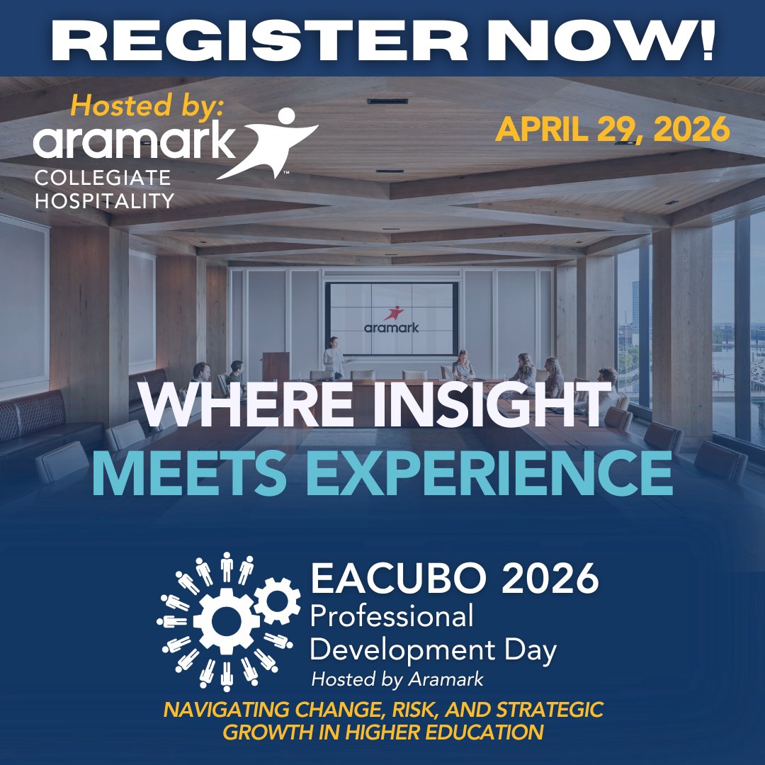 EACUBO's tweet photo. 𝗘𝗔𝗖𝗨𝗕���� 𝗣𝗗𝗗: 𝙒𝙝𝙚𝙧𝙚 𝙄𝙣𝙨𝙞𝙜𝙝𝙩 𝙈𝙚𝙚𝙩𝙨 𝙀𝙭𝙥𝙚𝙧𝙞𝙚𝙣𝙘𝙚

✔ Focused, one-day format
✔ No overnight stay required
✔ Networking, lunch, and closing reception included

👉 𝗥𝗲𝗴𝗶𝘀𝘁𝗲𝗿 𝗻𝗼𝘄: https://t.co/Ae4bFrvM21 https://t.co/uGBKQmmQmq
