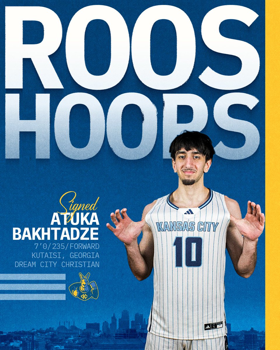 KCRoosMBB's tweet photo. Roo Nation, join us in welcoming Atuka to the family‼️🦘
#ROOUP https://t.co/zwRqwPHnY7