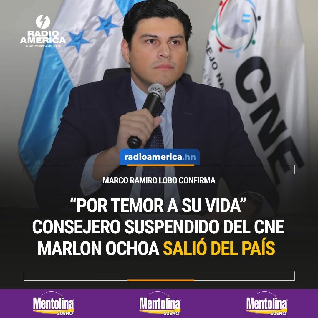 Se los dije desde Febrero 

<a href="/MarlonOchoaHN/">Marlon</a> quien presenta cargos por delitos electorales huyó del país, no es por temor a su vida, es porque sabe que la cárcel lo espera por lo que hizo.