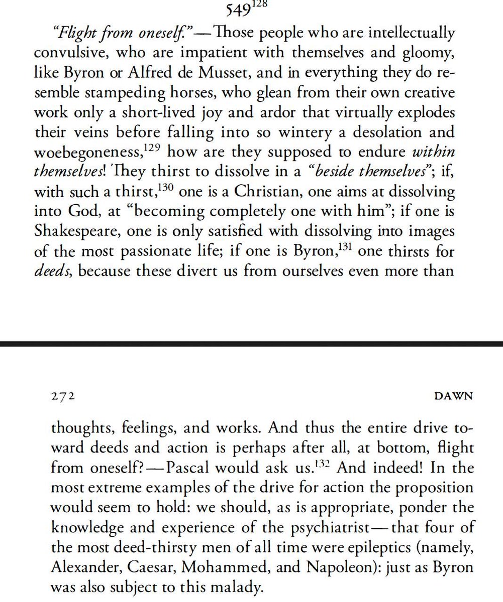 Good morning. The epilepsy theory of great men of action (he was epileptic too)