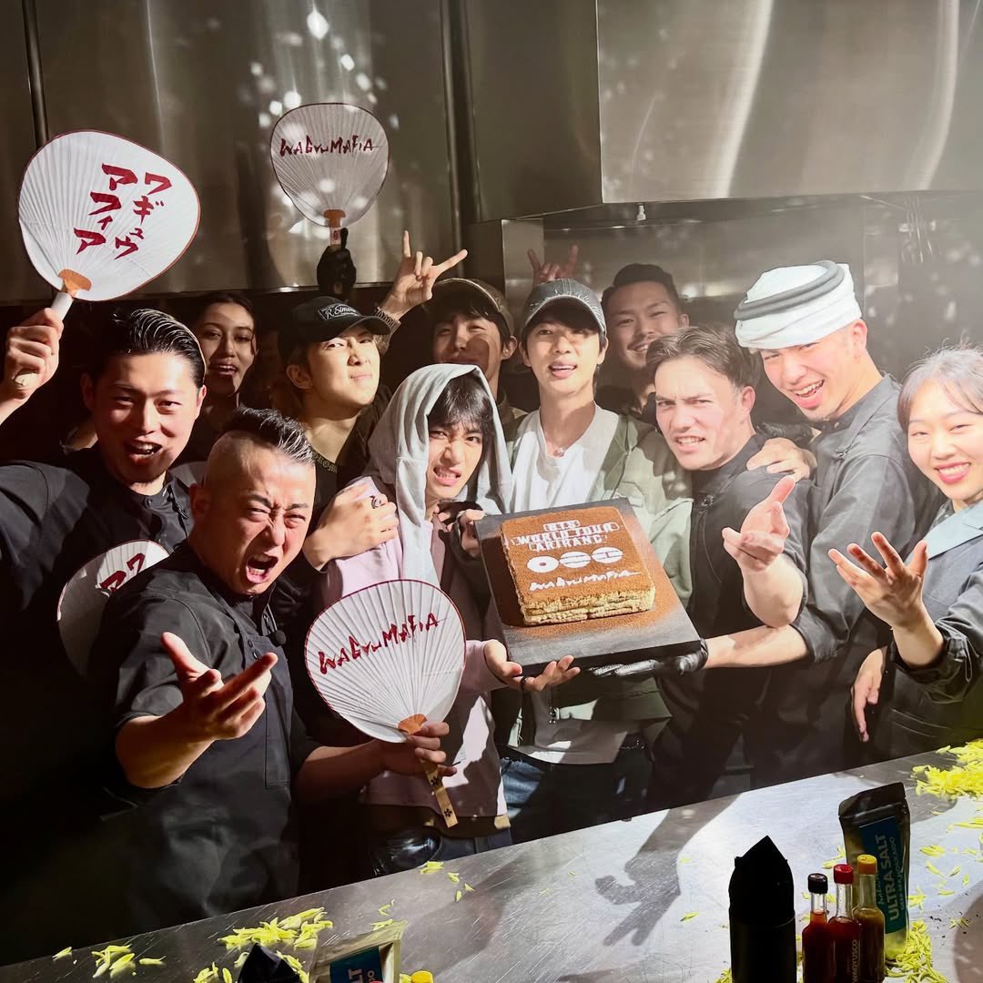 TAEHYUNG, JIN, RM &amp; HOBI WITH WAGYU MAFIA