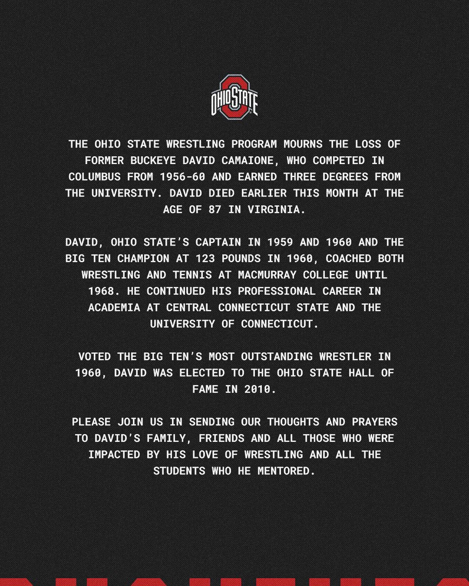 Ohio State Wrestling tweet media