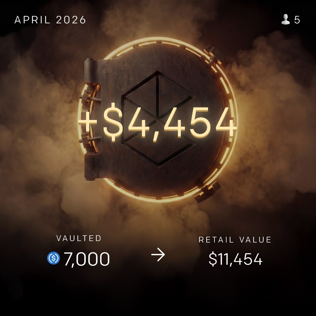 7000 USDC turned into $11,454 retail value for that first edition of THE VAULT 

Not bad not bad