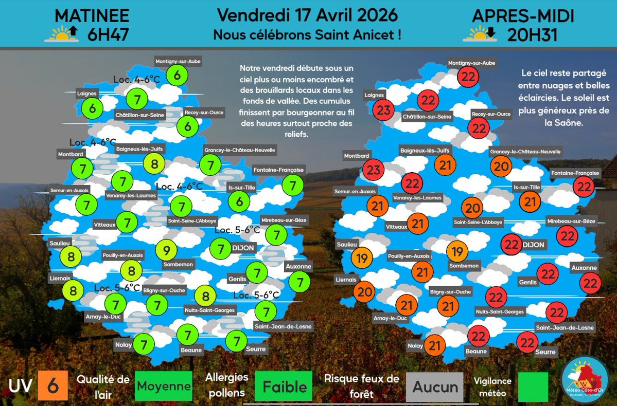 Météo Côte-d'Or tweet media