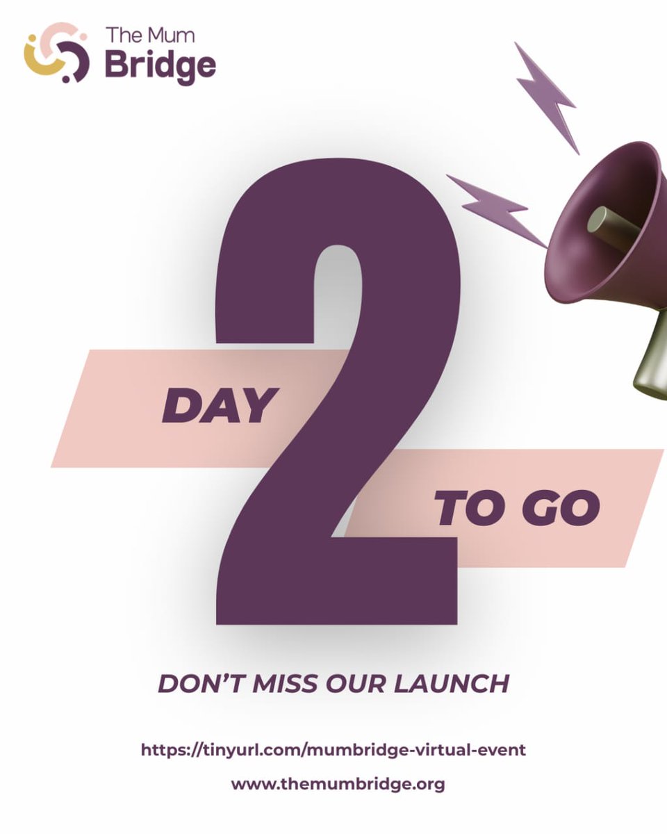 themumbridge's tweet photo. 2 days to go.
Have you registered yet?
What do you hope to gain from this launch?
To register:https://t.co/eqQK77TSTH
#Themumbridge #mumswithdisabilities #countdown #launch https://t.co/k46CbdZQlU