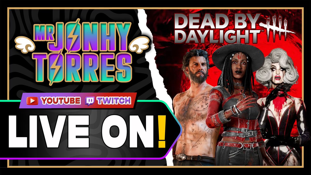 💜AO VIVO! 
🟥 Youtube.com/@MrJonhyTorres
🟪 Twitch.tv/MrJonhyTorres 

#DeadByDaylight <a href="/DeadbyDaylight/">Dead by Daylight</a> <a href="/DbDBHVR_BR/">Dead by Daylight BR</a>