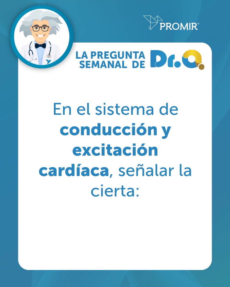 PROMIR_esp's tweet image. 🧠 ¿Aprobarías esta pregunta #MIR de #cardio?

Pon a prueba tu nivel con Dr. Q, descarga la app y entrena tu pensamiento clínico en la partida de los jueves a las 21:00

Android 👉 play.google.com/store/apps/det…

iOS 👉 apps.apple.com/hn/app/doctor-…

#MIR27 #MIR2026 #MIR2027 #examenMIR