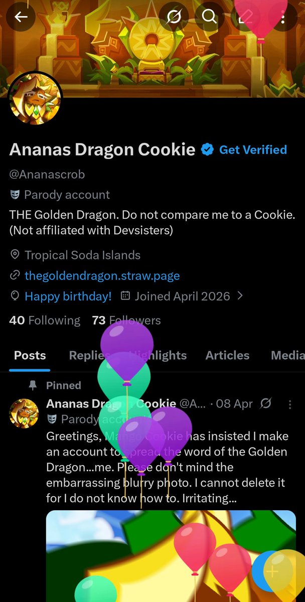 Ananas Dragon Cookie tweet media