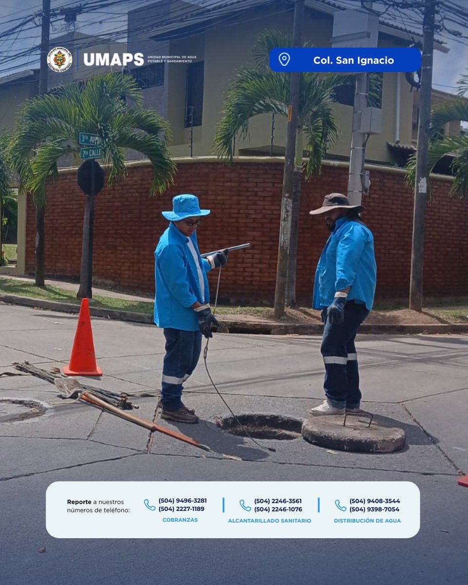 umapsdc's tweet photo. 🔧 UMAPS atiende obstrucción en alcantarillado sanitario en colonia San Ignacio.

Cuadrillas técnicas ejecutan trabajos de desobstrucción para restablecer el flujo y garantizar el adecuado funcionamiento del sistema en beneficio de los vecinos. https://t.co/H8Fkgwx1Jo
