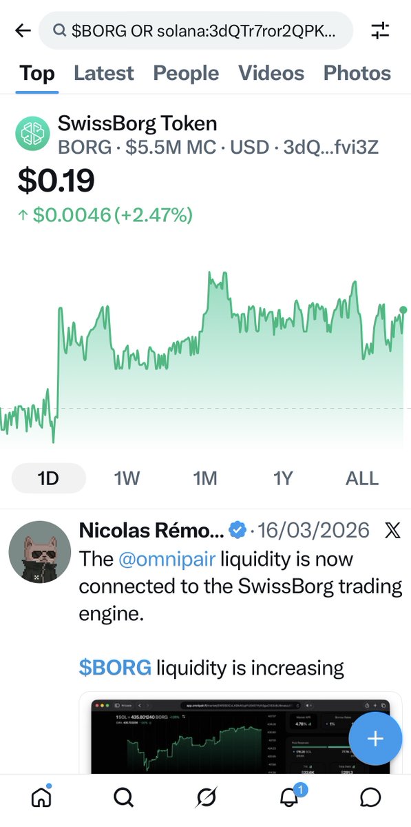 swissborg's tweet photo. Calling all Borgers - Time to win!
@x has officially launched Cashtags globally on iOS. 📱

Let’s show the strength of the SwissBorg community 💪

Starting NOW, make a positive post using the $BORG cashtag telling us how SwissBorg makes your crypto wealth journey effortless.

🏆 The top 5 posts we pick out will each win a 100 $BORG prize on Monday.

The rules are simple:
1️⃣ Use $BORG in your post
2️⃣ Have an active SwissBorg account
3️⃣ Post from now & before midnight CEST on Sunday
4️⃣ Our decision is final! (See terms 👇)

Be creative. Show us what you've got. 💚