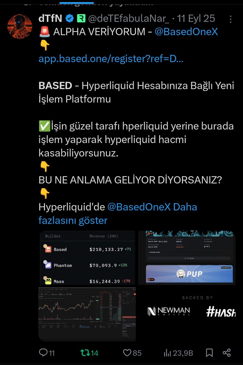 deTEfabulaNar_'s tweet image. size sizin sorununuz ne söyleyeyim:

hiçbir geliri ve işlevi olmayan projelerin 100x yapacağına inanıyorsunuz,

ama geliri ve işlevi olan projelerin size para kazandıracağına inanmıyorsunuz.

$based hakkında bugün konuşmanın kimseye bir yararı yok, ben size #based'i puan sistemi