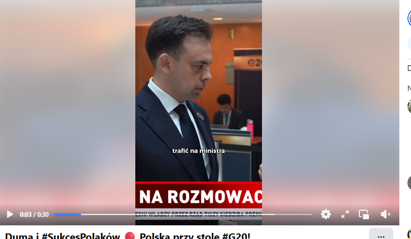 Przeglądam rano prasę, aż tu "nagle" dowiaduję się z TVP że Min. Domański poleciał na G20 do Waszyngtonu. Wyborcza coś przebąkiwała 6 dni temu, wspomniały portale biznesowe, reszta - cisza, a chwila jest historyczna. Ale przecież lepiej zajmować się głupotami i plotkami. #G20
