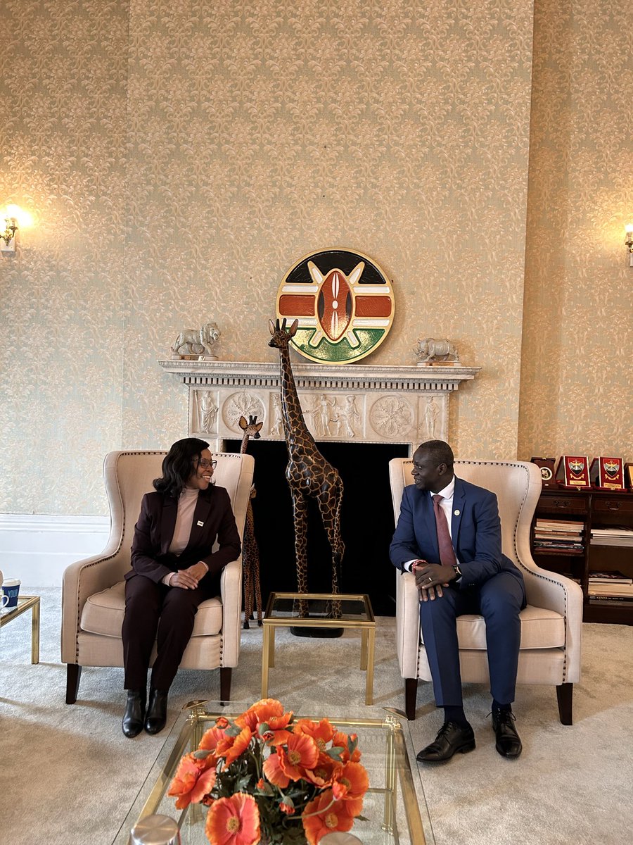 KenyaMissionUK's tweet photo. The High Commissioner was pleased to receive @Ps_Betsy_Njagi, Principal Secretary for Blue Economy & Fisheries, at @KenyaMissionUK for a courtesy call.

During her visit, the PS, accompanied by HC @mmakoloo, held consultations with the Commonwealth Secretariat’s Trade, Oceans & Natural Resources team ahead of high-level engagements on the margins of the 11th Our Ocean Conference (#OOC11) to be hosted by Kenya on 16–18 June 2026 in Mombasa & Kilifi.

In partnership with the Commonwealth Secretariat, Kenya will convene a Commonwealth Ocean Ministers Roundtable at PrideInn Paradise Beach Resort & Spa, Mombasa, chaired by Cabinet Secretary Ali Hassan Joho. The Roundtable will focus on advancing ocean action, including implementation of the Apia Commonwealth Ocean Declaration, the BBNJ Agreement, mobilisation of blue finance and strengthening partnerships for ocean conservation.

The PS also engaged the Our Ocean Conference Secretariat at the World Resources Institute in London and held a virtual briefing with U.S. Special Presidential Envoy for Climate, John Kerry, to review progress in preparations for #OOC11—the first time the global summit will be hosted on African soil.