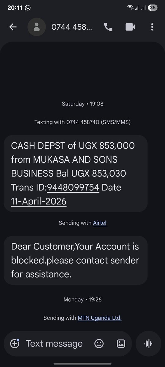 dan_delly4's tweet photo. @MaamaUganda02 Same scammer 😂 https://t.co/SN9yk7EjM7