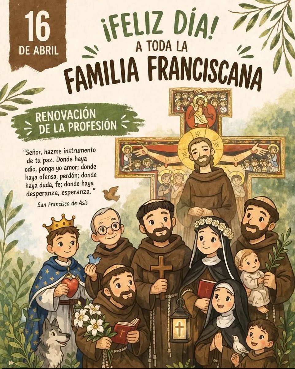 Feliz dia a la familia Franciscana