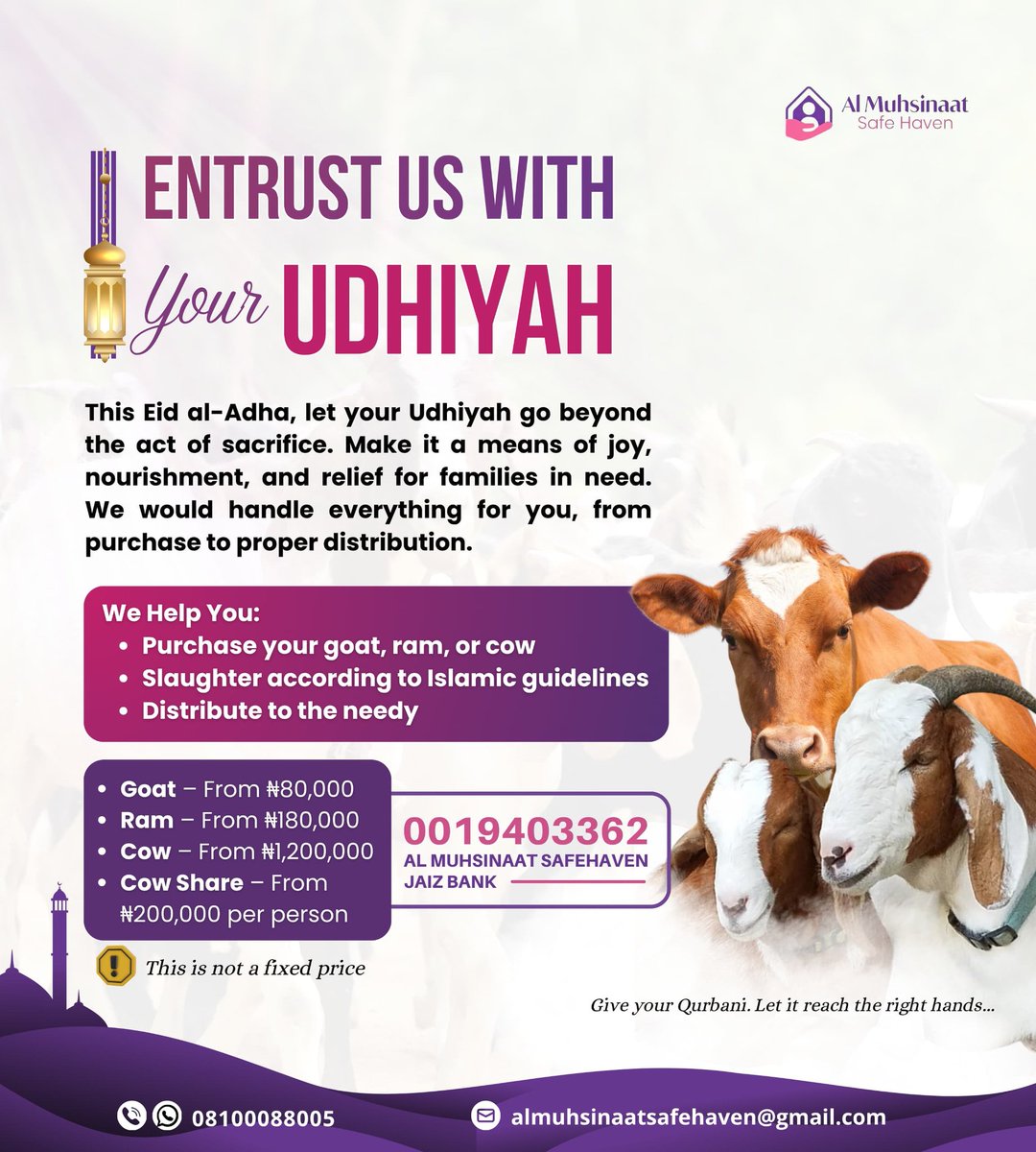 AlMuhsinaat Safe Haven Charity Foundation tweet media
