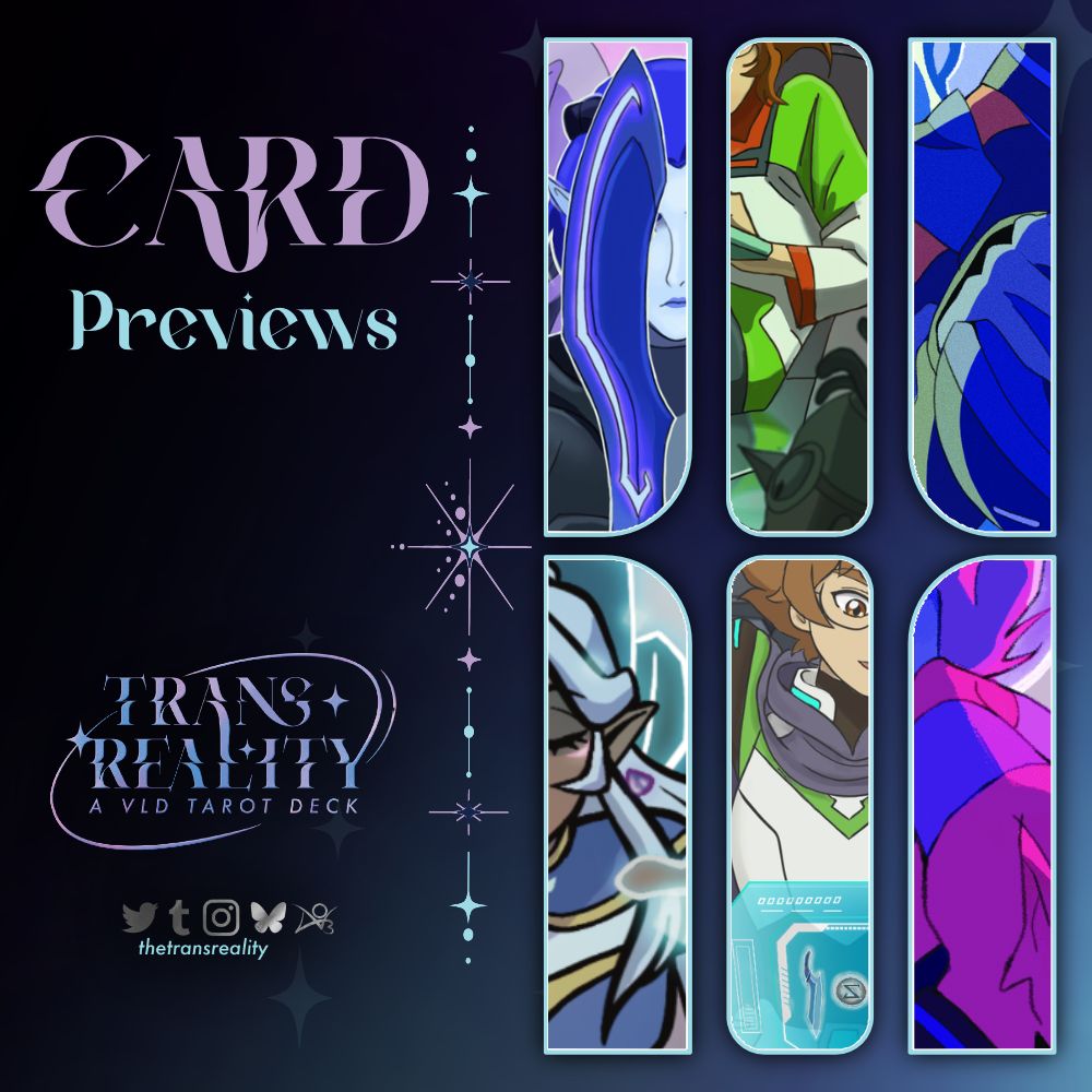 thetransreality's tweet photo. 🌟 CARD PREVIEWS 🌟

Greetings Galactic Wanderers! 💫

The transreality comet is sending us some wondrous images of what is to come. Take a gander at these gorgeous previews.

✨Pre-orders will be open between March 28th - May 31st
🌐 https://t.co/Aoo3IA2eTx

#voltron #vld #tarot https://t.co/oC8LdODmWh