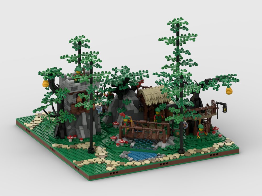 Rebrickable's tweet image. Forestmen Diorama #1 by @GabizonGuy reb.li/m/256392?spot=… #lego #rebrickable #legomoc