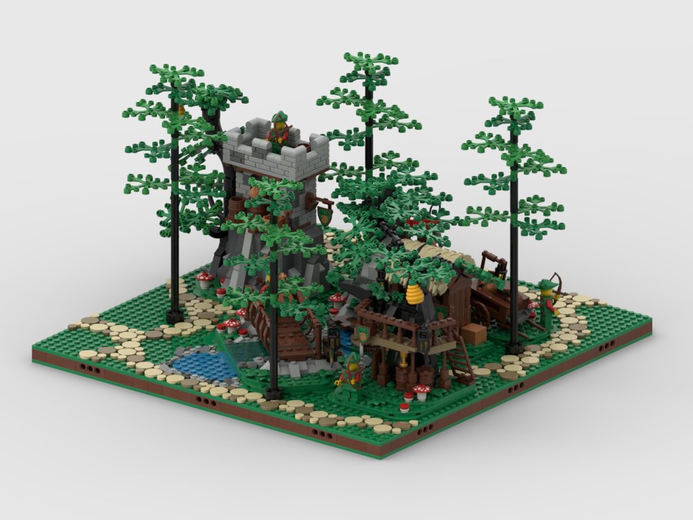 Rebrickable's tweet image. Forestmen Diorama #1 by @GabizonGuy reb.li/m/256392?spot=… #lego #rebrickable #legomoc