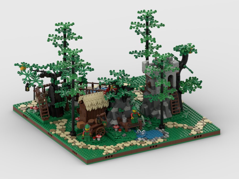 Rebrickable's tweet image. Forestmen Diorama #1 by @GabizonGuy reb.li/m/256392?spot=… #lego #rebrickable #legomoc