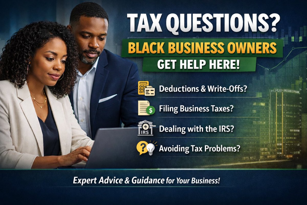 ICYMI - Did you have to apply for a #TaxDay extension? Contact us and we can connect you with one of our #BlackChamber tax preparer members!