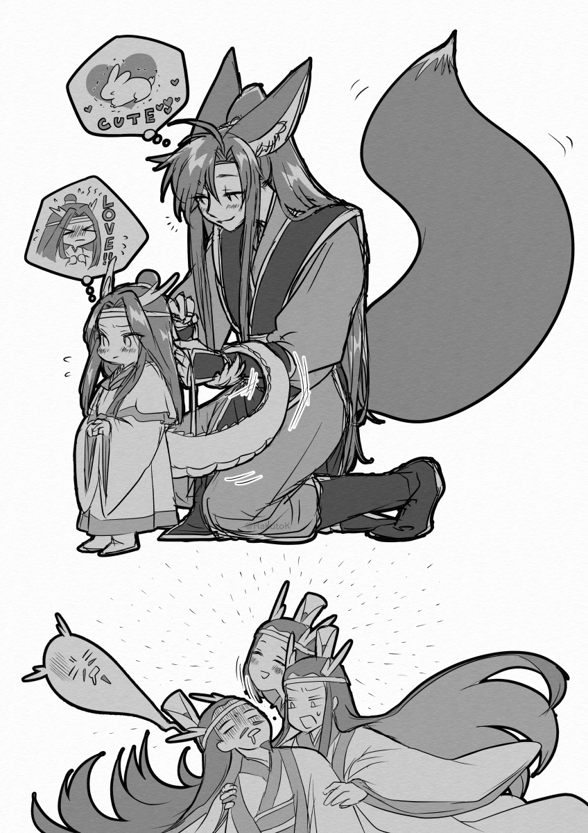 HakutoK's tweet photo. 初恋泥棒魏無羨！
thief of someone’s first love
#MDZS #WangXian https://t.co/ZccZ0Qx3gg