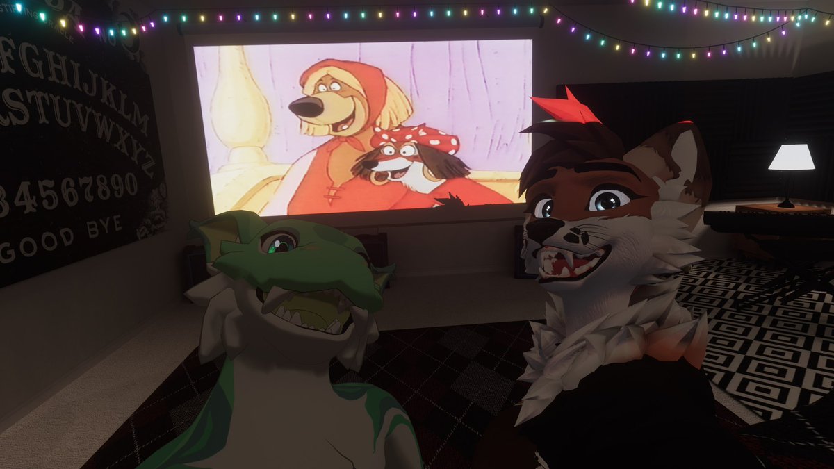 tinypawb's tweet photo. I can run my VCR into VRChat. I can now watch Robin Hood while being a fox!

The future is now https://t.co/k8s7sPZaru