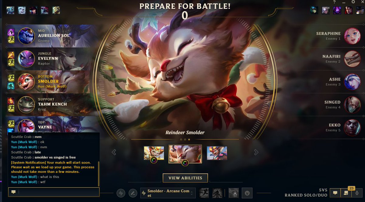 Edi_1802's tweet photo. @drewlevin EUW servers are broken. In every lobby one or more players get this and wont load into the game. Then lobby gets remade and they get penalty (low prio q/-20lp/...). Example game id of mine: 7822516788 https://t.co/SOBaqWwjjD