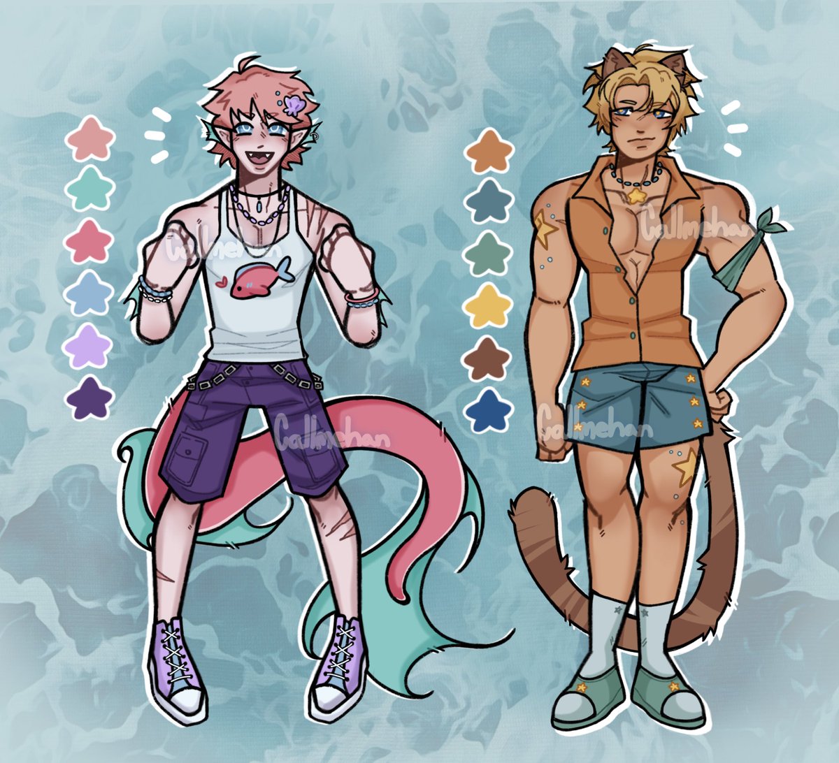 kallmehan's tweet photo. Summer Set Adopts🌊🦜🌺
—> PayPal, Cashapp and Venmo 

Set Price of 25$ each

+ Commercial use is 40$ 

Claim in replies or dm! 

#adopts #adoptables #humanoid #kemonomimi #art #myart #artshare #adopt #artmoots #oc #character #characterdesign https://t.co/FEZYTNSRyi