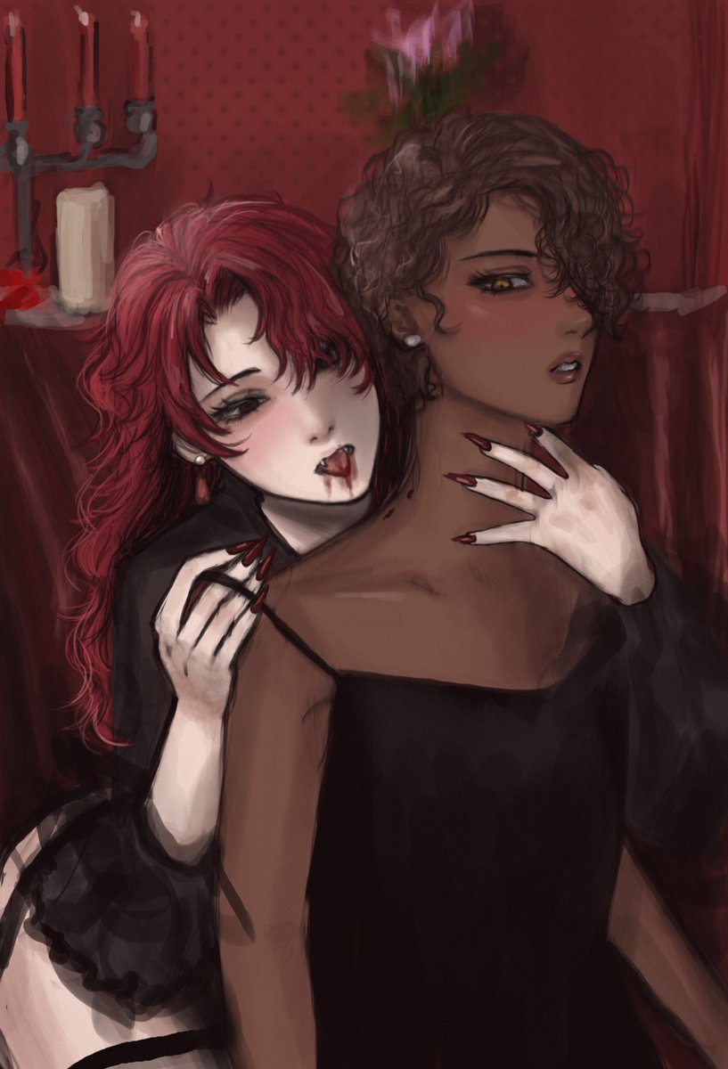 halloweenagi's tweet photo. #hugoloki vamp au https://t.co/ubbONuEB08