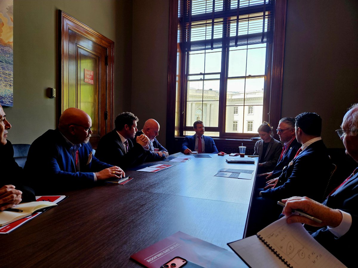 TrentCotney's tweet image. Productive meetings in DC with Congress and key stakeholders on workforce issues, affordable housing, and retooling OSHA's multi employer site doctrine. #roofing #construction @BuildPolicy @NRCAnews @adamsandreese