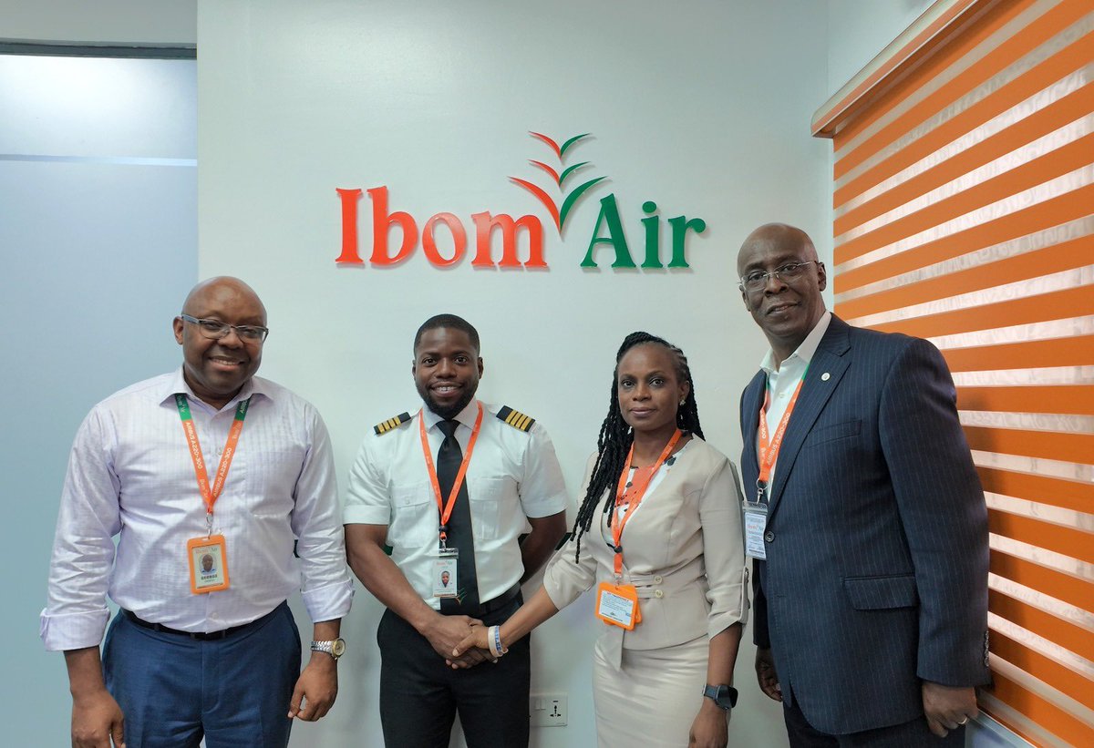 ibomairlines's tweet image. Congratulations to our newly promoted Captain, Captain Adesanya Sawyerr.

A proud moment for all of us at Ibom Air.

Congratulations, Captain! 🎉

#pilots #captain #aviation #Nigeria