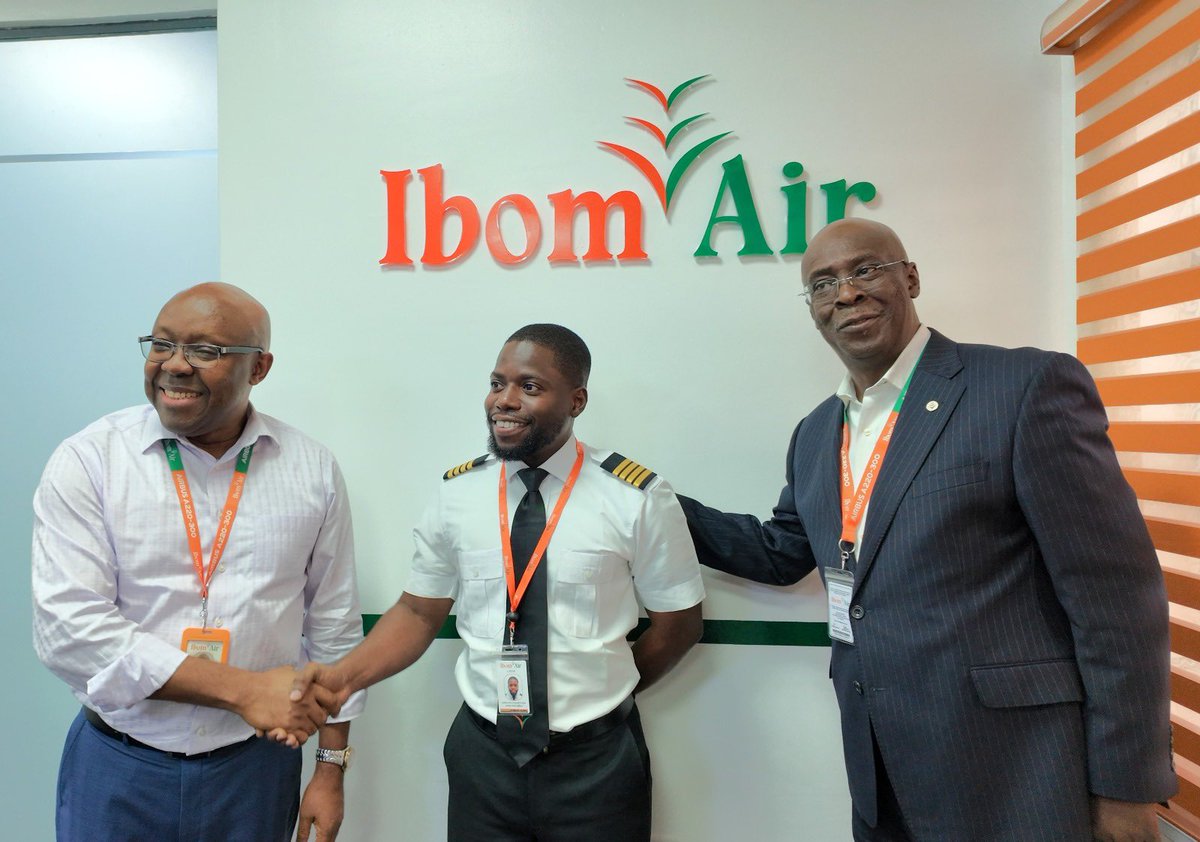 ibomairlines's tweet image. Congratulations to our newly promoted Captain, Captain Adesanya Sawyerr.

A proud moment for all of us at Ibom Air.

Congratulations, Captain! 🎉

#pilots #captain #aviation #Nigeria