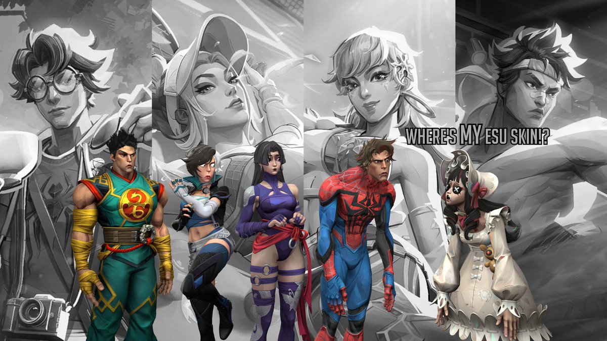EggheadCobra's tweet image. I love that everyone in the Spider-Sai supercrew got ESU skins... Except for Peni...

#MarvelRivals #spidersai #spiderman #psylocke #peniparker #lunasnow #ironfist #sfm #sourcefilmmaker #3d #fanart