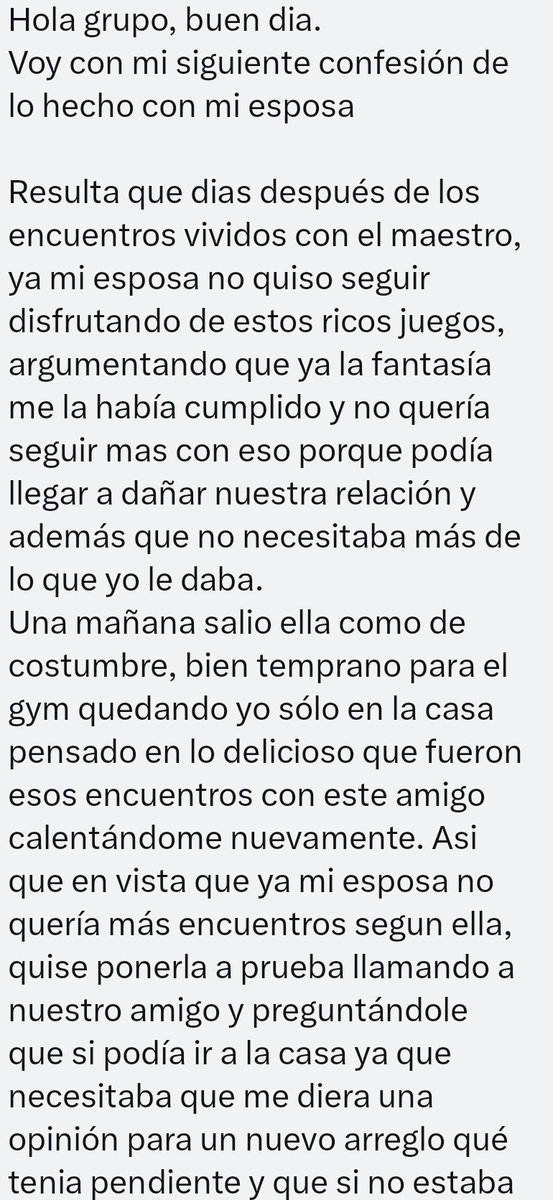 Relatos, Fantasías, anécdotas y confeciones hot tweet media