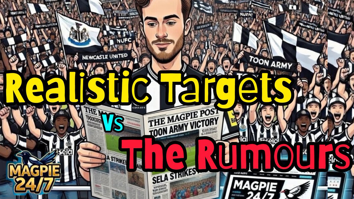 Magpie24_7's tweet photo. 🎯 Realistic Targets vs. The Rumours | Newcastle United Transfer Talk 🗣️

Join your host Ian as we navigate through one of the most chaotic transfer periods in recent Newcastle United history.

With the 2025/26 season winding down and a European spot hanging in the balance, the rumour mill is in overdrive. From South American wonderkids to Premier League mainstays, Ian breaks down who is actually on the plane to Tyneside and which stories are nothing more than 'agent or paper talk.'

Folks, the names are flying around, but who is the one player you think actually improves our starting XI on day one? Are we looking for more 'diamonds in the rough' like Evertton Araujo, or do we need a marquee signing to steady the ship?"

Drop your thoughts for Ian in the comments! �]

#NUFC #NewcastleUnited #IanTransferTalk #WilliamGomes #ElOuahdi #PremierLeague #TransferRumours #Geordies #StJamesPark #RossWilson #EddieHowe #Newcastle 

💬 Join the Debate! 🖤🤍

https://t.co/p89OGgOTle