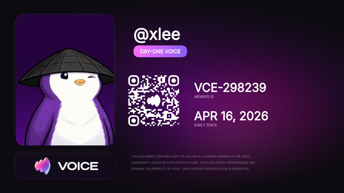 xlee_istheking's tweet image. Just got my @voicehavefun membership card!

Member ID: VCE-298239

#Voice #VoiceFun #VoiceCommunity