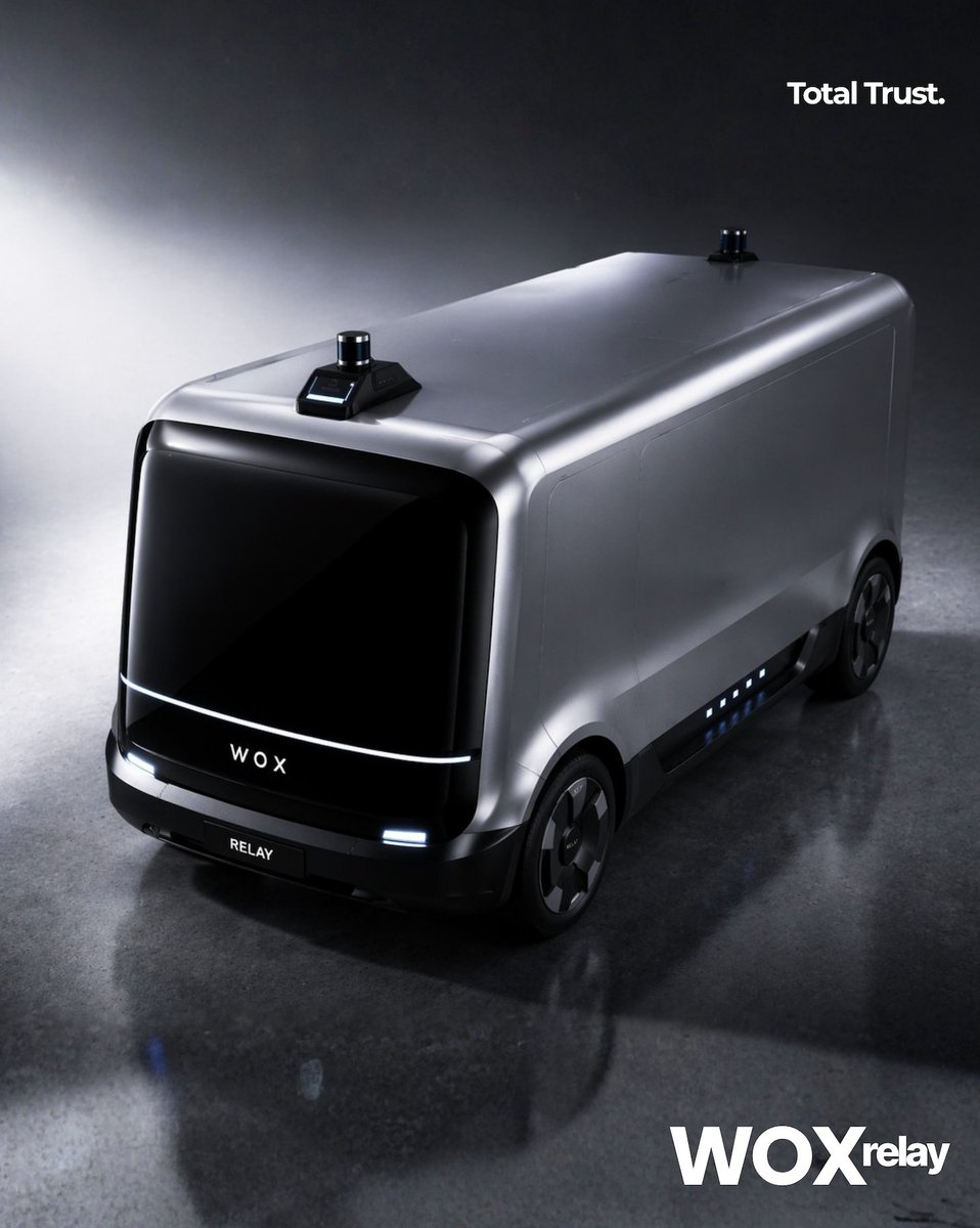 WoxMotor's tweet photo. Say goodbye to delivery delays. 👋 

The WOX Relay features a high-power drive motor and all-weather stability to ensure your cargo arrives on time, every time. 

The baton has been passed to the future. 🏃‍♂️💨 

#WoxRelay #EV #SmartDelivery #Autonomy https://t.co/fhKUeXT2YU