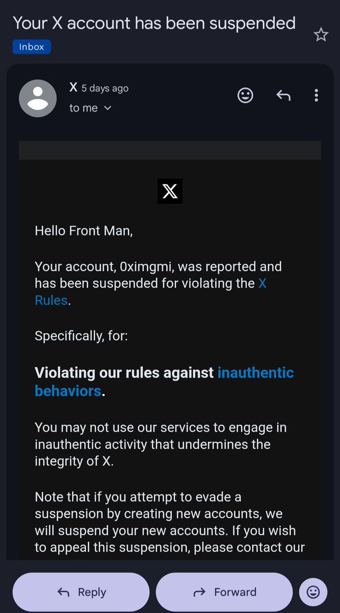 Front running tweet media