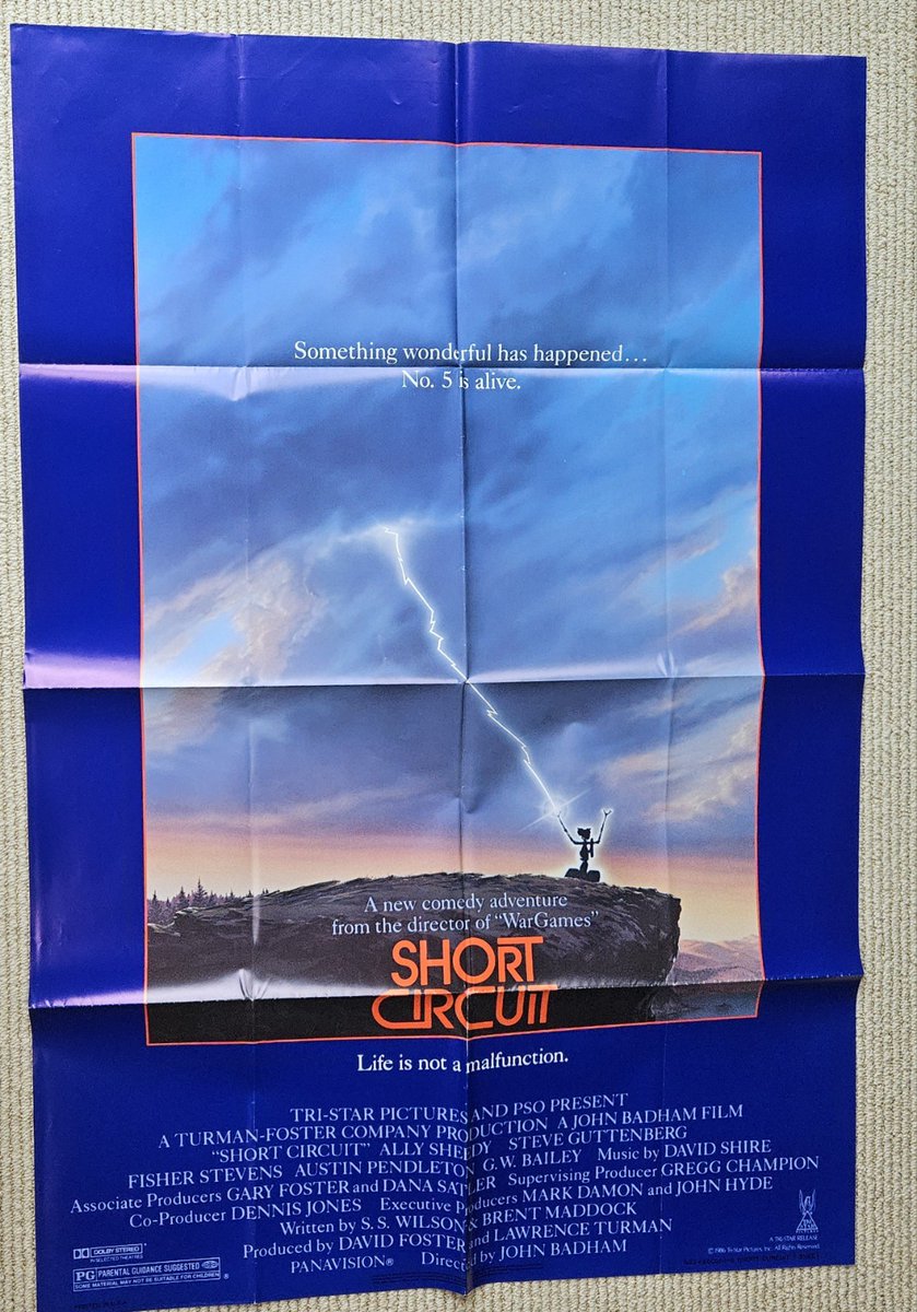 Short Circuit  1986 Original Us 27x41 One Sheet Movie Poster Ally Sheedy   
🔗 ebay.com/itm/4068430428…  
 #ad