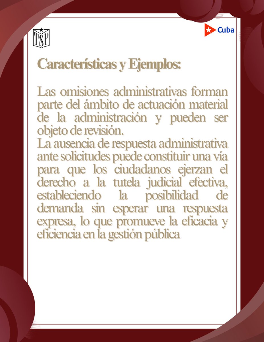 ⚖️ ¿Conoces sobre las actuaciones materiales de la Administración? 
En este carrusel te comentamos sobre su regulación, impugnación y la tutela judicial efectiva.
📲 Desliza y conoce cómo fortalecemos la justicia administrativa.