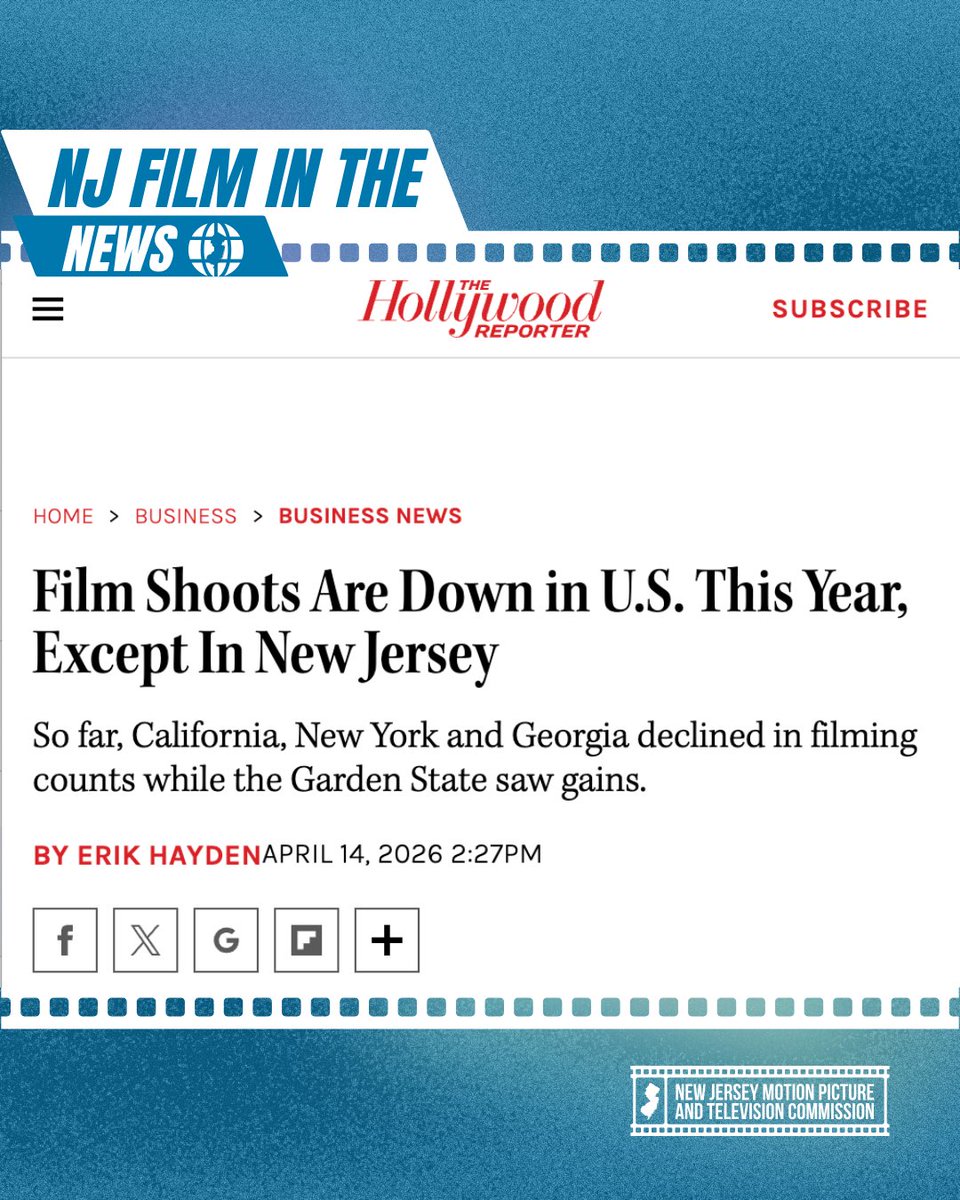 NJ Motion Picture & TV Commission tweet media