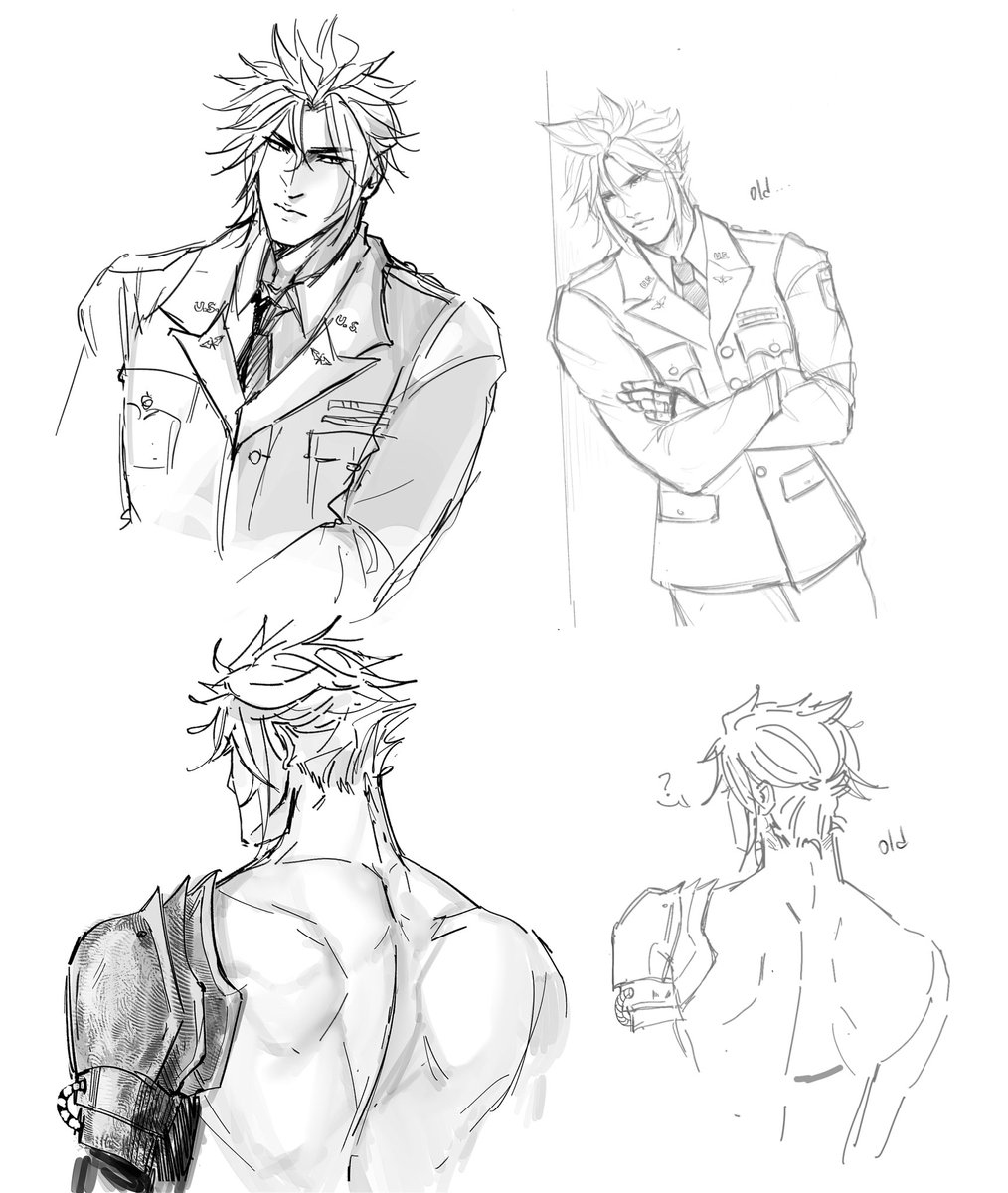 sageixx's tweet image. redraw of my old cloud doodles

#ff7 #cloudstrife