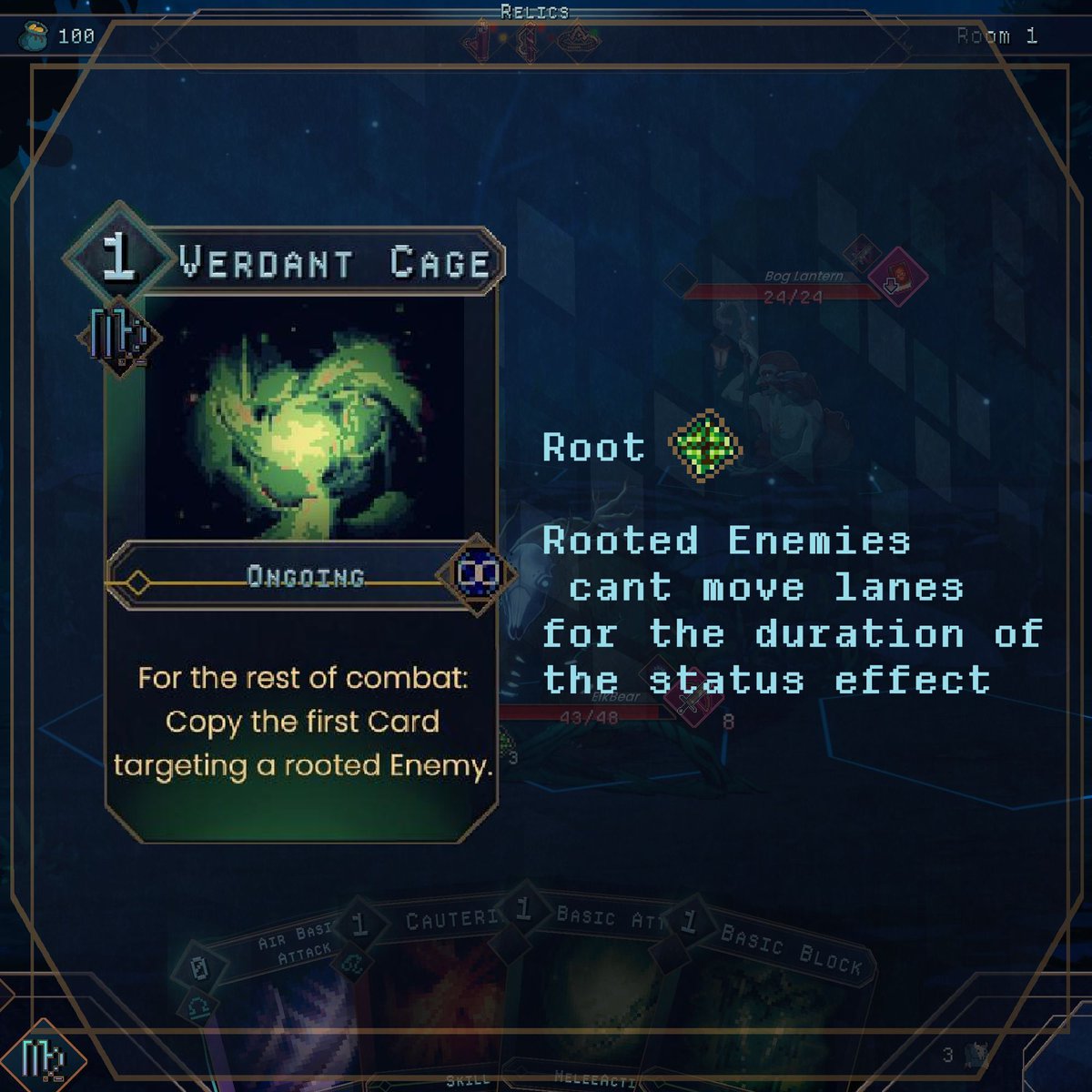 Justfreyarts's tweet photo. a little preview of the root synergy cards &amp; Freys Invocation Card ''Verdant Cage'' which enables 
this invocation to work with multiple other playstyles.

#carddesign #gameart https://t.co/5Nbb36RkgG